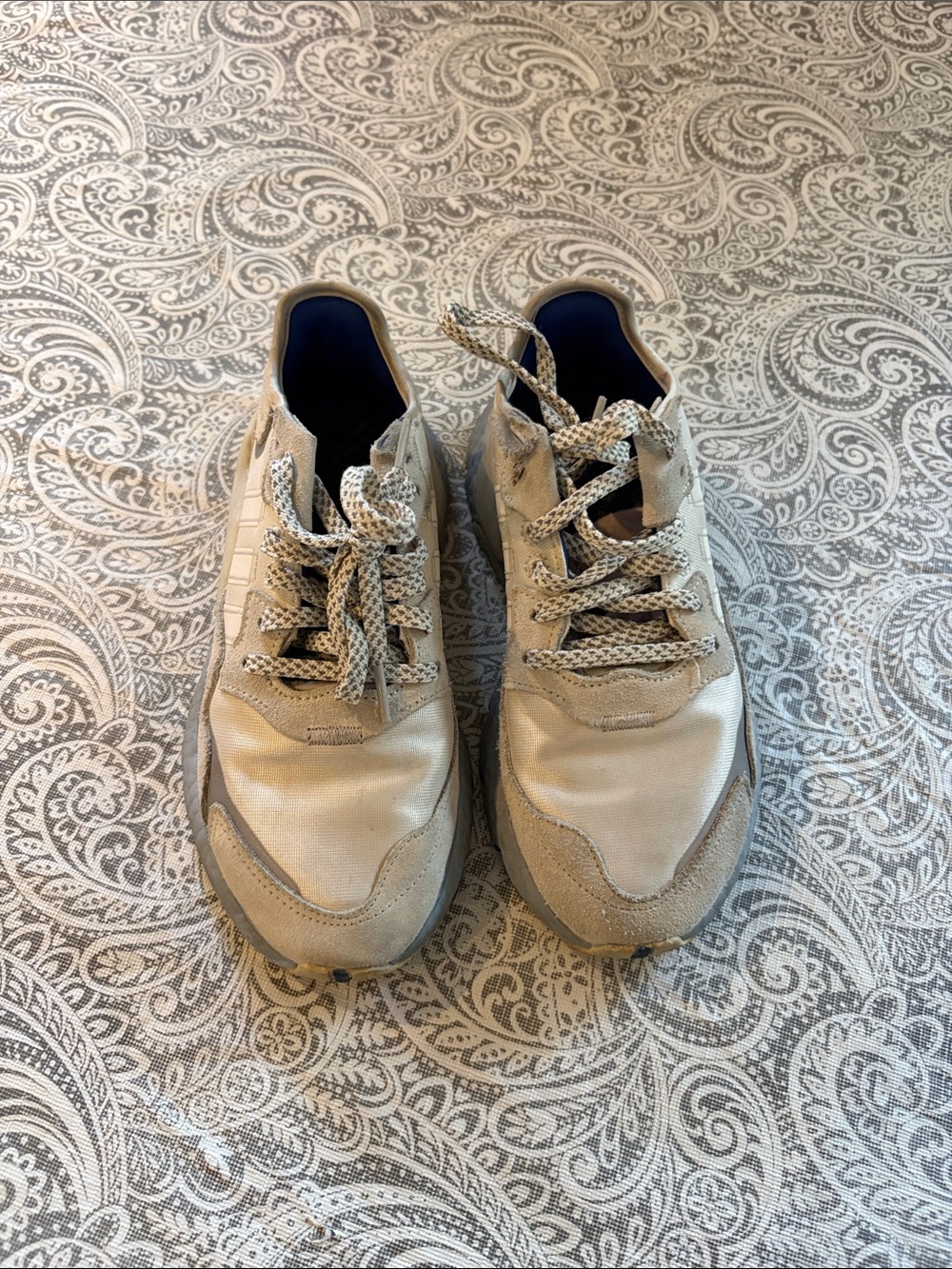 adidas Beige Men's Athletic Sneakers
